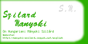 szilard manyoki business card